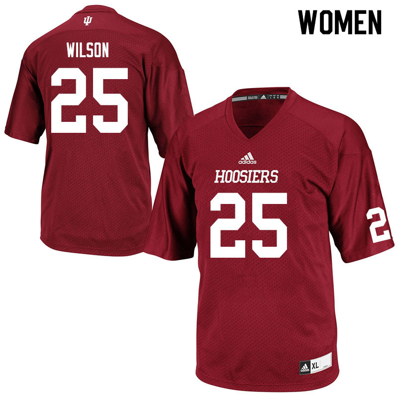 Women #25 Cam Wilson Indiana Hoosiers College Football Jerseys Sale-Crimson